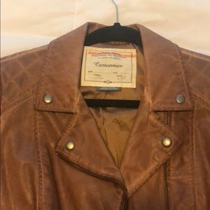 Anthropologie Leather Moto Jacket Cartonnier brand